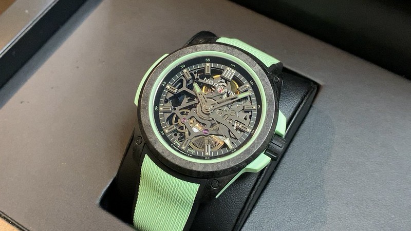 ノルケイン インディペンデンス ワイルド ワン スケルトン 39MM ミント リミテッドエディション NNQ3001QBMT1LAS/B001/3W2MTBR.18BQ