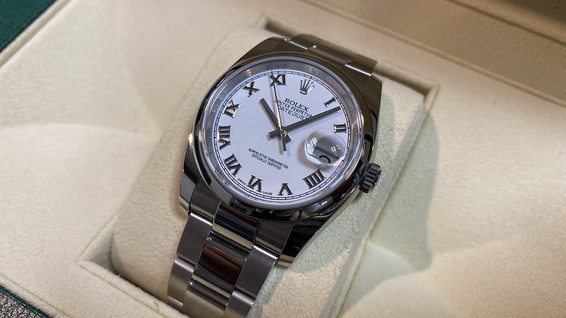 ロレックス　デイトジャスト　116200　WHTローマ