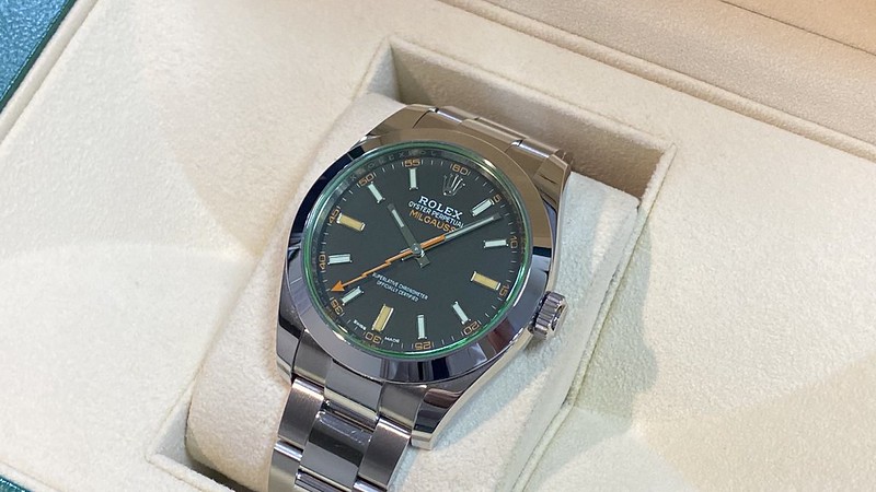 ロレックス　ミルガウス Zブルー　116400GV